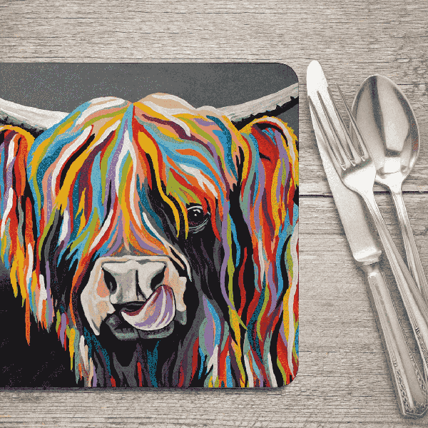 Colourful Placemat by Artist Steven Brown