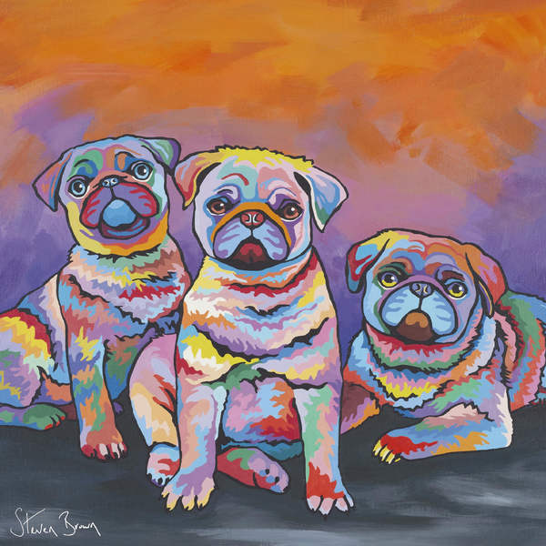 Scotty, Billy & Pugz McDug-Steven Brown Art