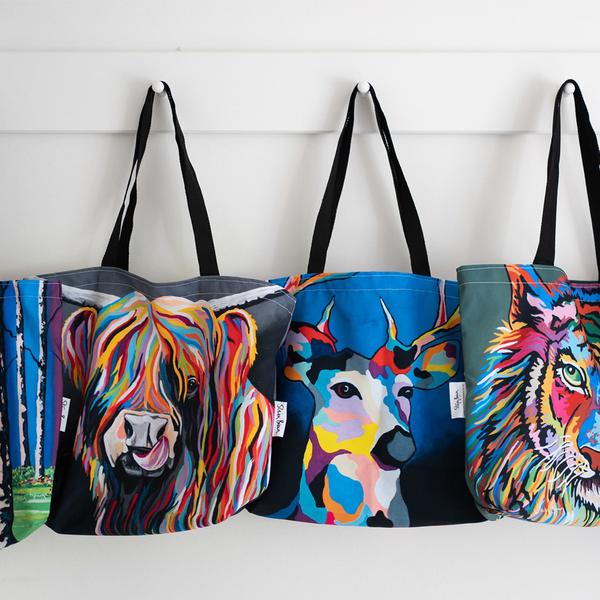 Tote Bags with art printed on both sides