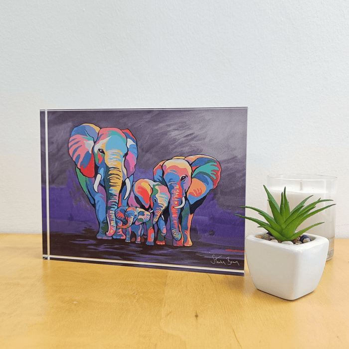 Allan & Jackie McZoo - Acrylic Art Block