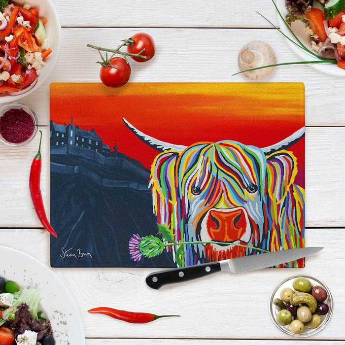 Auld Scottie McCoo - Glass Chopping Board