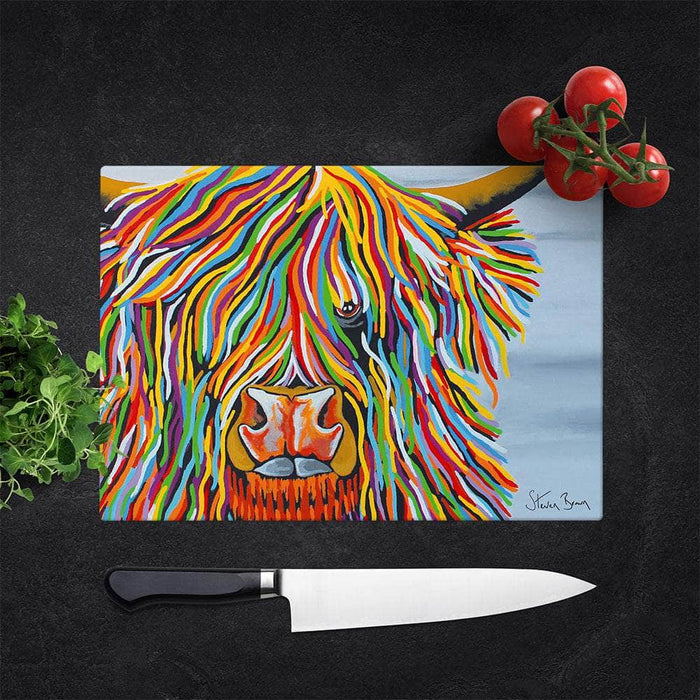 Big Malky McCoo - Glass Chopping Board