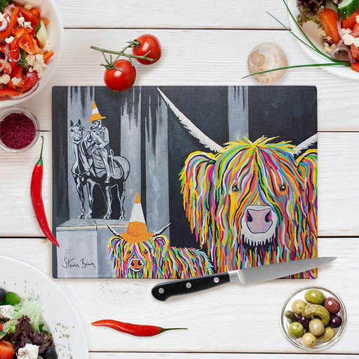 Geordie McCoo & The Wee Yin - Glass Chopping Board