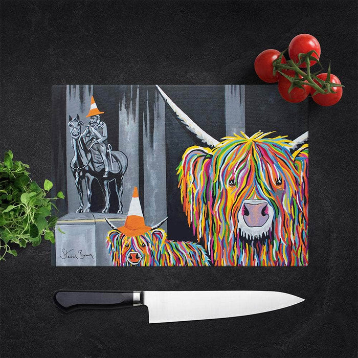 Geordie McCoo & The Wee Yin - Glass Chopping Board