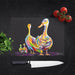 George & Mildred McGeese - Glass Chopping Board