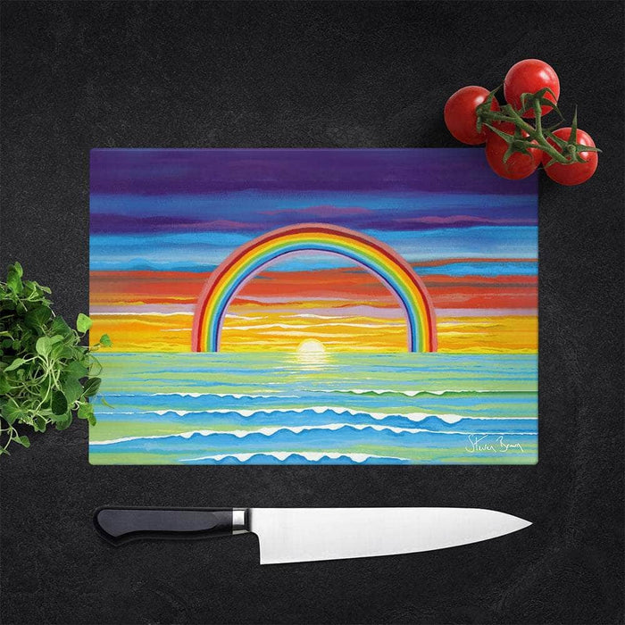 Gratitude - Glass Chopping Board