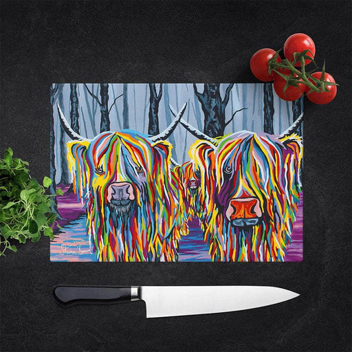 Jean & Bob McCoo and The Bairn - Glass Chopping Board