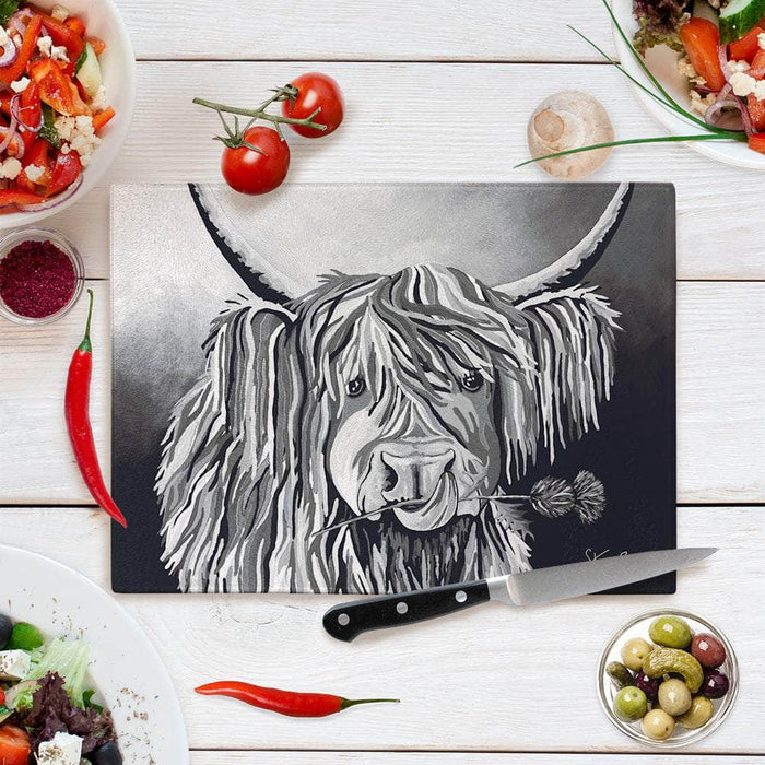 Lizzie McCoo The Noo - Glass Chopping Board