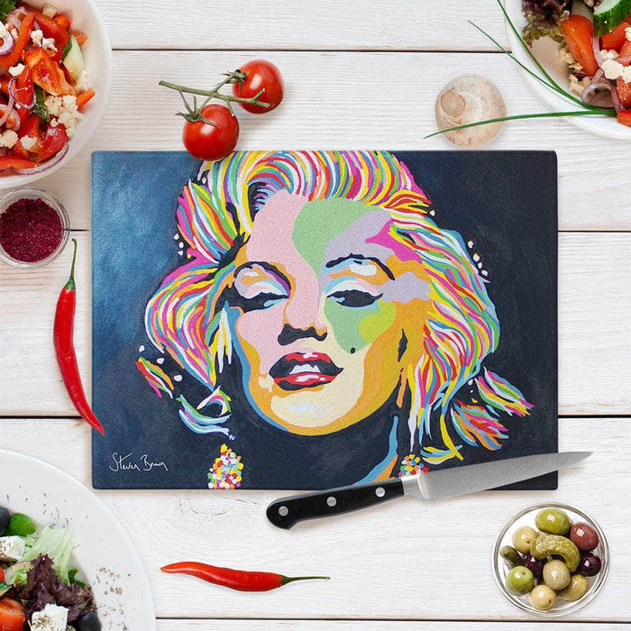 Marilyn Monroe - Glass Chopping Board