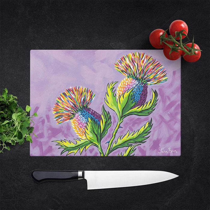 McThistles - Glass Chopping Board