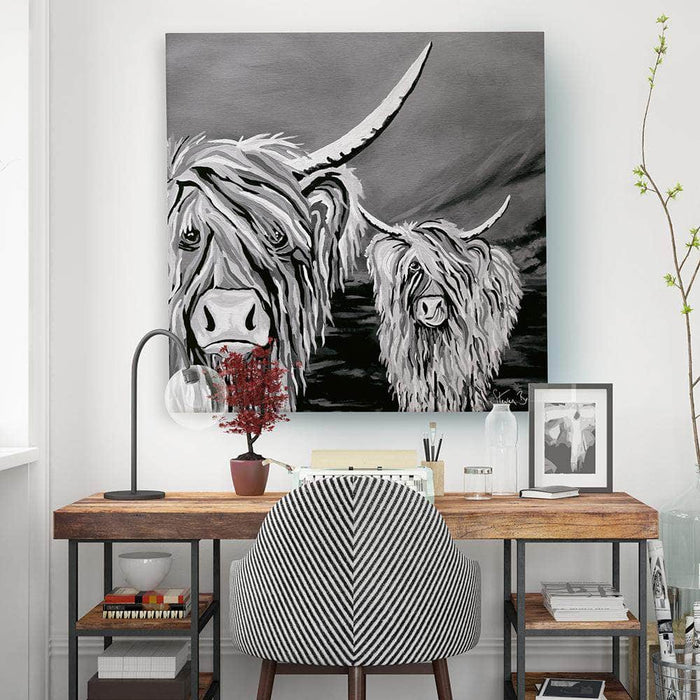 Rab & Isa McCoo The Noo - Canvas Prints