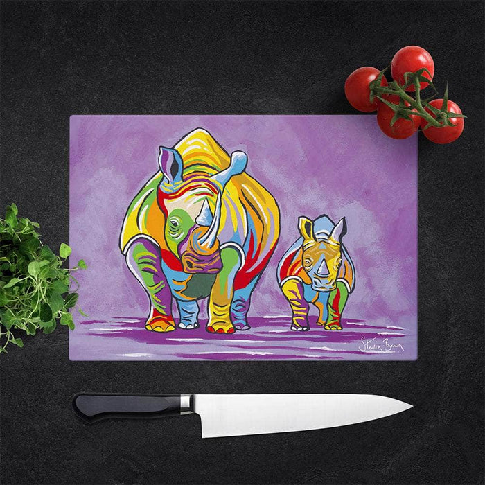 Ruth & Roxy McZoo - Glass Chopping Board