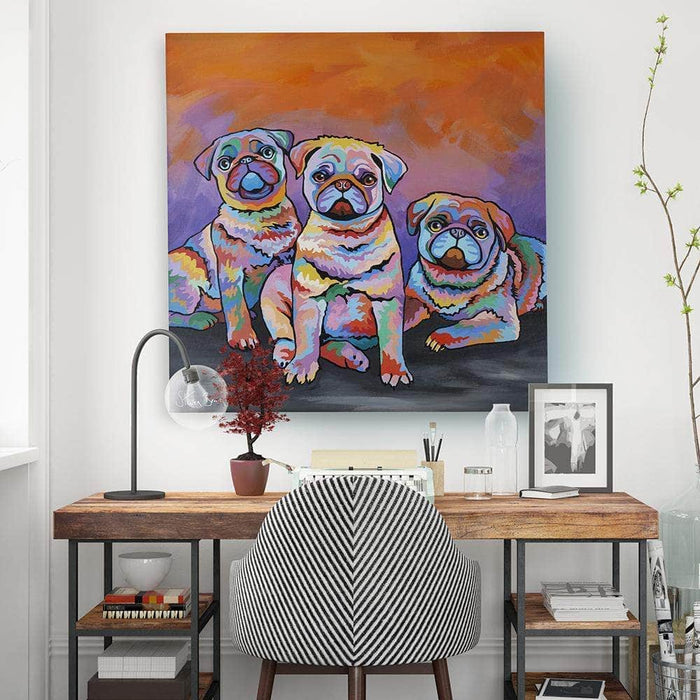 Scotty, Billy & Pugz McDug - Canvas Prints