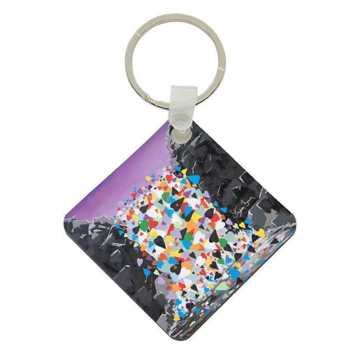 Waterfall Hearts - Acrylic Keyring