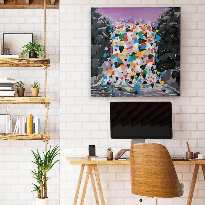 Waterfall Hearts - Canvas Prints